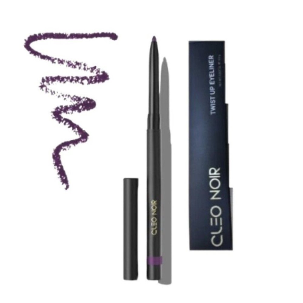 Cleo Noir Twist Up Eyeliner Purple 0.2g  ￼ long wearing lux liner brand new